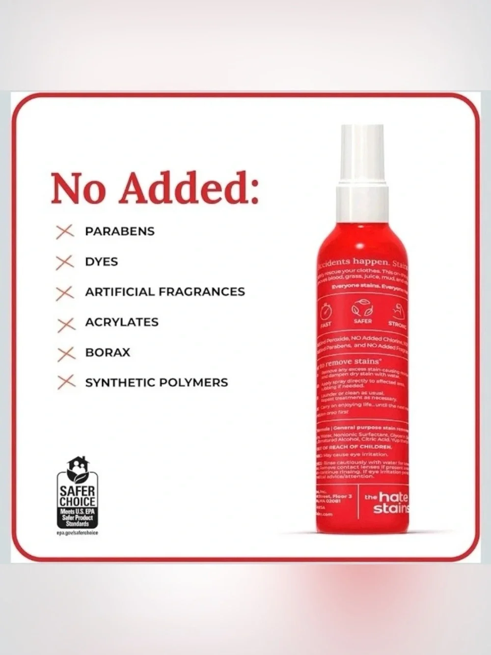 (2 Pack) 120mlx2 Emergency Stain Rescue Stain Remover Spray for Fabric Handwash